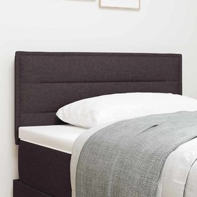 Cabeceira vidaXL Design Linhas Castanho 80 cm Tecido