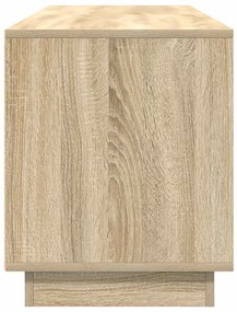 Móvel de TV com luzes LED 160,5x41x50 cm carvalho sonoma