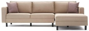 Sofá de Canto Kale – Creme – 258x83x181 cm
