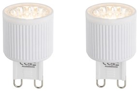 Conjunto de 2 Lâmpadas LED Dimáveis G9 20mm 3W 300lm 2700K