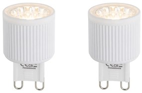 Conjunto de 2 Lâmpadas LED G9 24mm Reguláveis 3W 300 lm 2700K