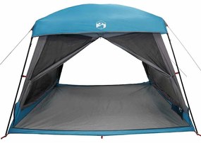 Tenda familiar estilo cabana para 6 pessoas impermeável azul