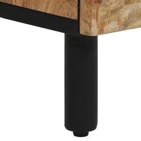 Mesa de cabeceira 40x33x46 cm madeira de mangueira maciça