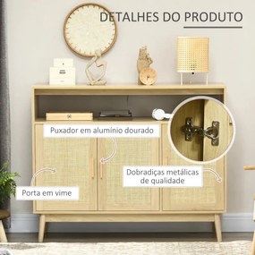 Aparador Luge com Portas em Vime - Design Cannage