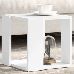 vidaXL Mesa de centro 32x32x30 cm derivados de madeira branco