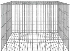 Coelheira de 2 painéis 110x79x54 cm ferro galvanizado