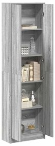 Guarda-roupa Cinza Sonoma 55x25x189 cm Aglomerado de Madeira