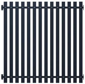 Cerca de jardim 170,5x170 cm aço revestido a pó antracite