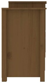 Aparador 164x37x68 cm madeira de pinho maciça castanho mel