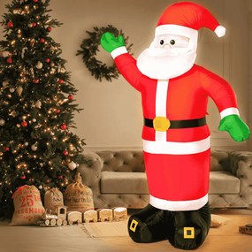 Pai Natal insuflável XXL 250 x 180 x 115 cm Multicolorido