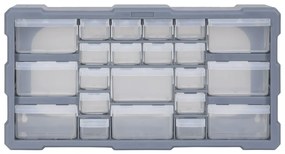 Caixa organizadora com 22 gavetas 49x16x25,5 cm