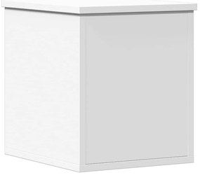 Caixa de arrumação 30x35x35 cm derivados de madeira branco