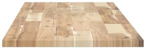Prateleira flutuante 4pcs 160x40x2cm acácia maciça não tratada