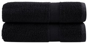 Toalhas de banho premium SOLUND 2pcs 70x140 cm 600 gsm preto