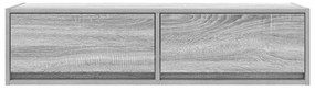Aparador de TV vidaXL Cinza Sonoma 100x31x25,5 cm Madeira Derivada