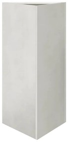 Vaso/floreira 2 pcs triangular 40x40x75 cm aço inoxidável