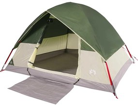 Tenda de campismo cúpula para 2 pessoas impermeável verde