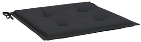 Almofadões p/ cadeiras de jardim 4 pcs tecido oxford preto