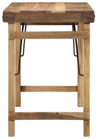 Mesa de Jantar vidaXL 110x55x76 cm Madeira Recuperada