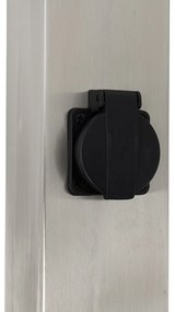 Candeeiro de exterior em aço 80 cm com tomada IP44 - Malios Moderno,Design