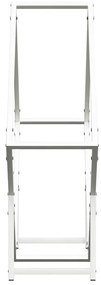 Suporte para lenha 80x25x80 cm aço laminado a frio branco