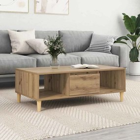 vidaXL Mesa de centro carvalho artisiano 103.5 x 60 x 35 cm