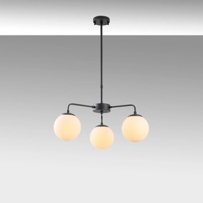Candeeiro de Teto Viran – Preto e Creme – 56 x 56 x 43 cm
