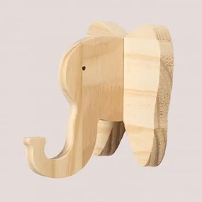 Cabide De Parede Em Madeira Pypa Kids Elefante - Sklum