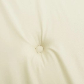 Almofadões p/ cadeiras de jardim 4 pcs tecido oxford creme
