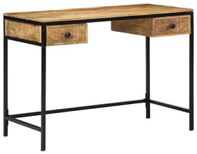 vidaXL Secretária de escrita com gaveta Castanho 105 x 50 x 75 cm