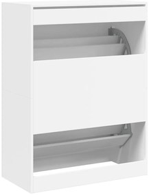 Sapateira c/ 2 gavetas articuladas 80x42x108 cm branco
