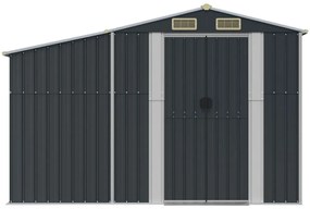 Abrigo de jardim 277x192,5x179 cm aço galvanizado antracite
