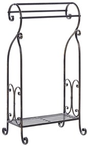 Toalheiro preto 49 x 91 cm LINARES Beliani