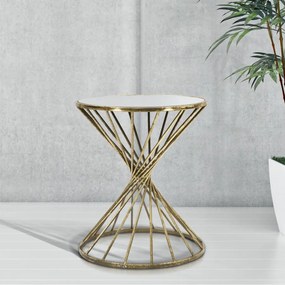 MESA DE APOIO HYPNOS Ø 42X50 CM DOURADA