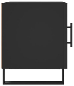 Mesa de cabeceira 2 pcs 40x40x50 cm derivados de madeira preto