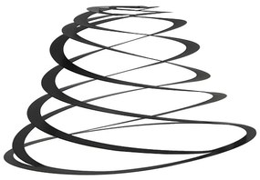 Abajur de aço preto 50 cm - Spiral