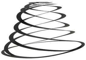 Abajur de aço preto 50 cm - Espiral