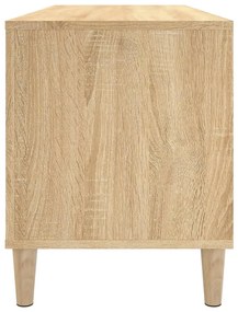 Armário p/ discos 100x38x48cm derivados madeira carvalho sonoma