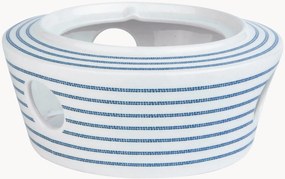 Suporte para vela em porcelana Candy Stripe