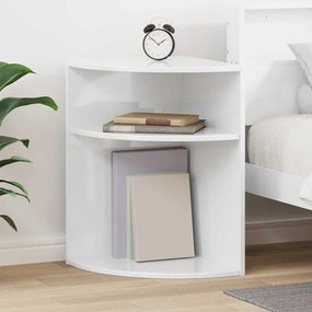 vidaXL Mesa de apoio Branco Brilhante 39,7 x 39,7 x 60 cm
