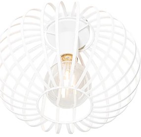 Candeeiro de teto design branco 30 cm - Johanna