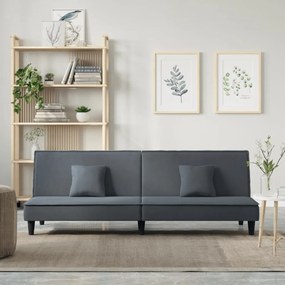 351908 vidaXL Sofá-cama veludo cinzento-escuro