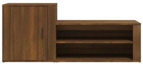 Sapateira 130x35x54 cm derivados de madeira carvalho castanho