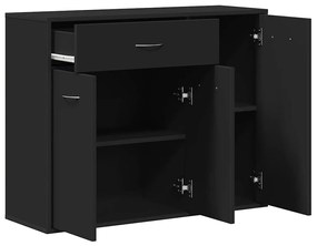 Aparador 88x30x70 cm contraplacado preto