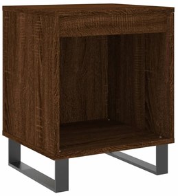 Mesas de cabeceira 2 pcs derivados de madeira carvalho castanho