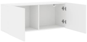 Móvel de parede para TV 100x30x41 cm branco