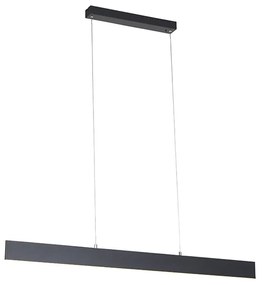 Candeeiro de suspensão cinzento escuro com LED e comando remoto - Casper Moderno