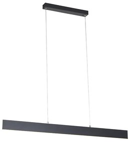 Candeeiro suspenso cinzento escuro incluindo LED com controlo remoto - Casper Moderno