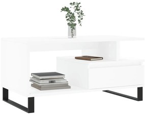 Mesa de centro 90x49x45 cm derivados de madeira branco