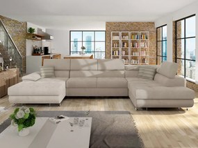 Sofá de canto Comfivo 190, Disponível, Disponível, 345x202x71cm, 188.5 kg, Pernas: Plástico, Metal